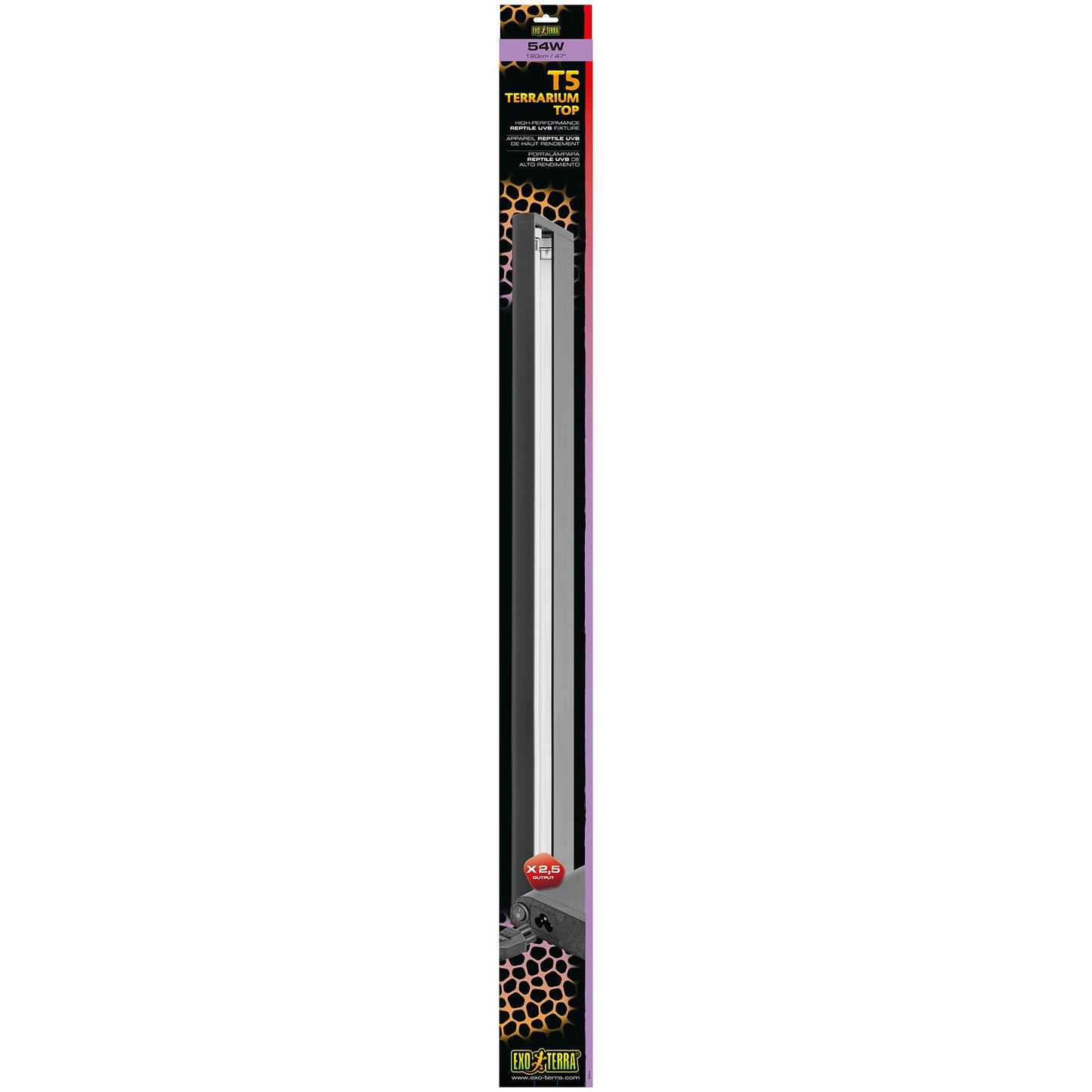 T5 Terrarium Top High-Performance Reptile UVB Fixture Exo Terra