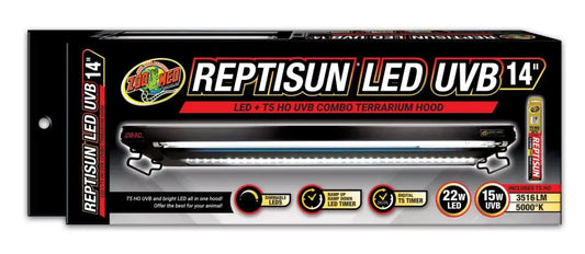 ZM Reptisun LED UVB Combo Hood with Sunrise Sunset Zoo Med