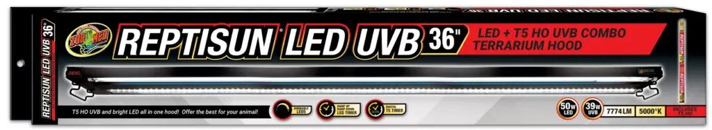 ZM Reptisun LED UVB Combo Hood with Sunrise Sunset Zoo Med