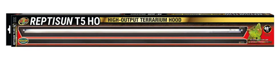 ReptiSun T5 HO Terrarium Hood - 5.0 Bulb Zoo Med