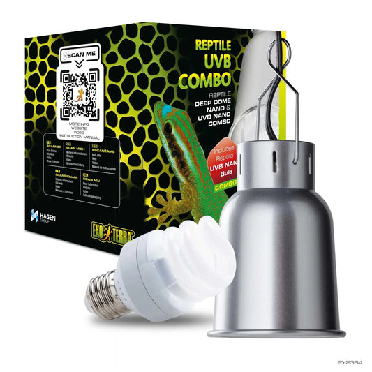 Exo Terra Deep Dome Fixture and UVB Combo NANO Exo Terra