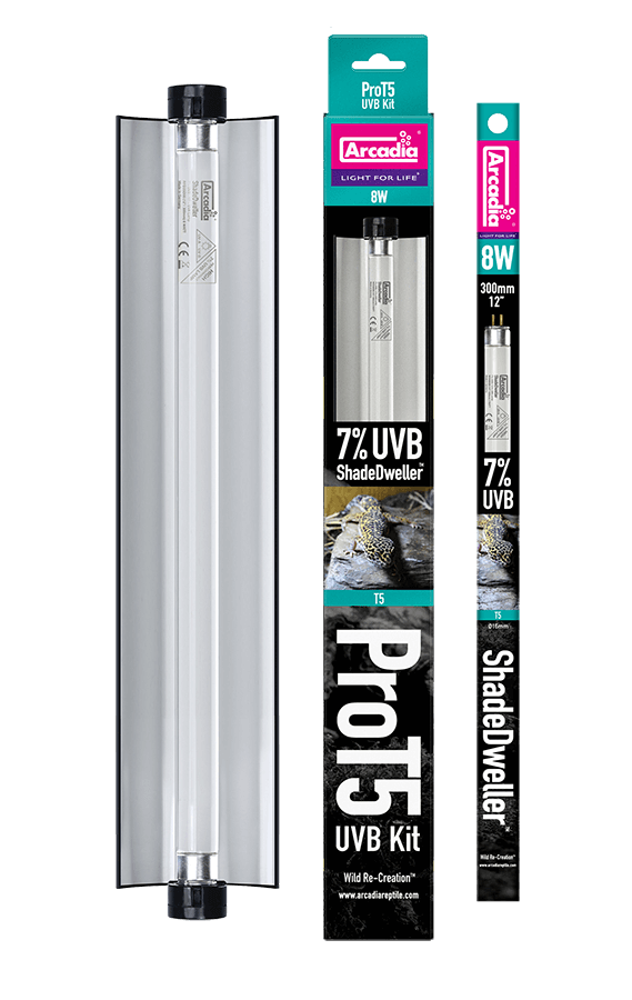 Arcadia ShadeDweller Pro T5 UVB Lighting Kit - 7% UVB Arcadia