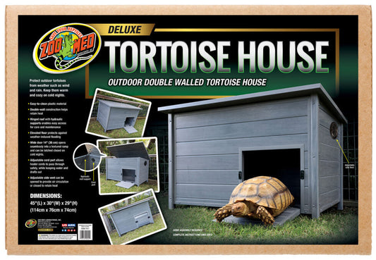 Zoo Med Deluxe Outdoor Double Walled Tortoise House Zoo Med