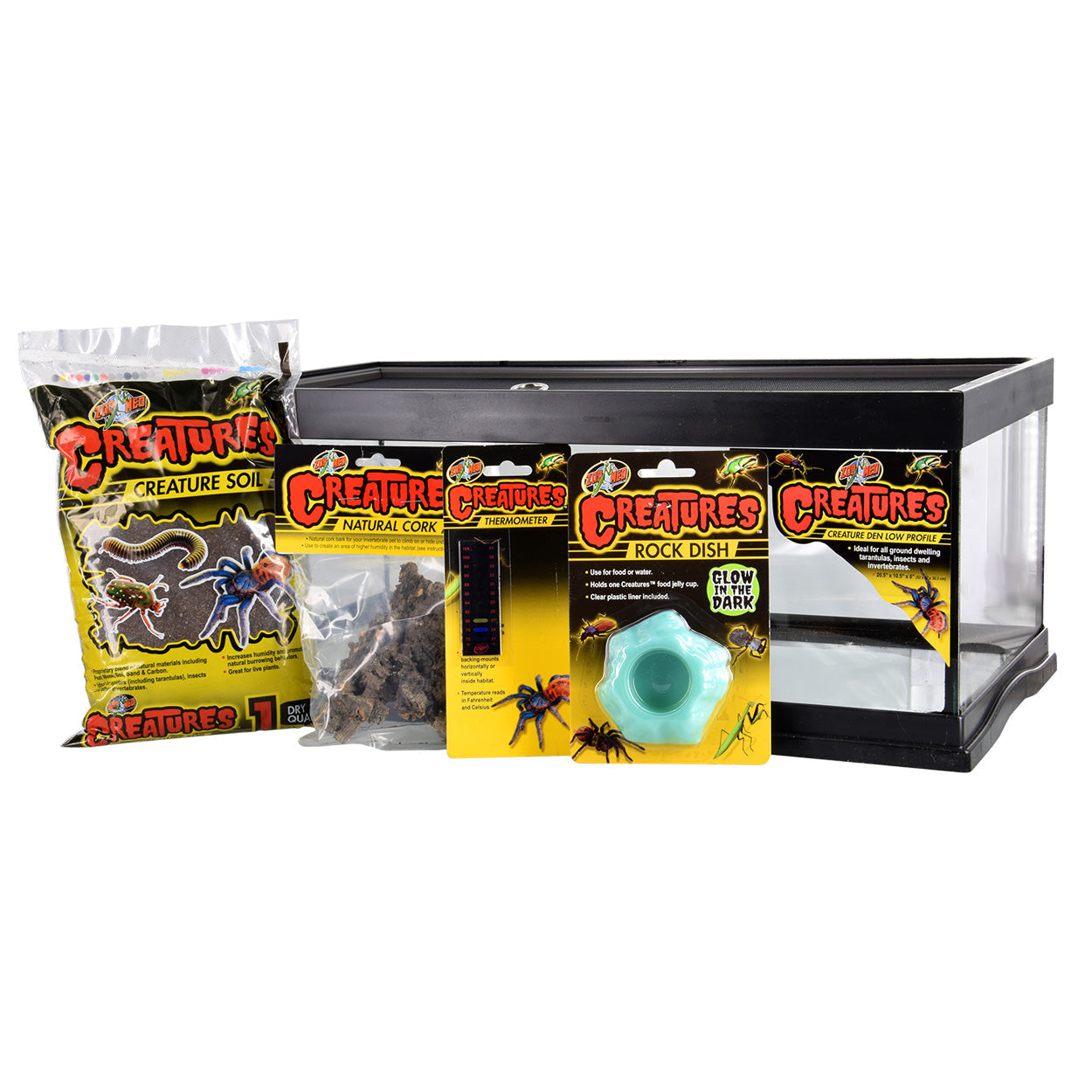 Creatures Creature Den Low Profile Starter Kit - 6 gal Zoo Med