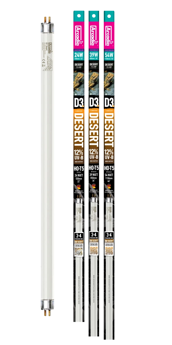 Arcadia D3 UVB Replacement Lamp - Desert 12% Arcadia