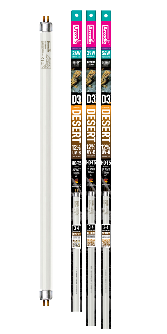 Arcadia D3 UVB Replacement Lamp - Desert 12% Arcadia