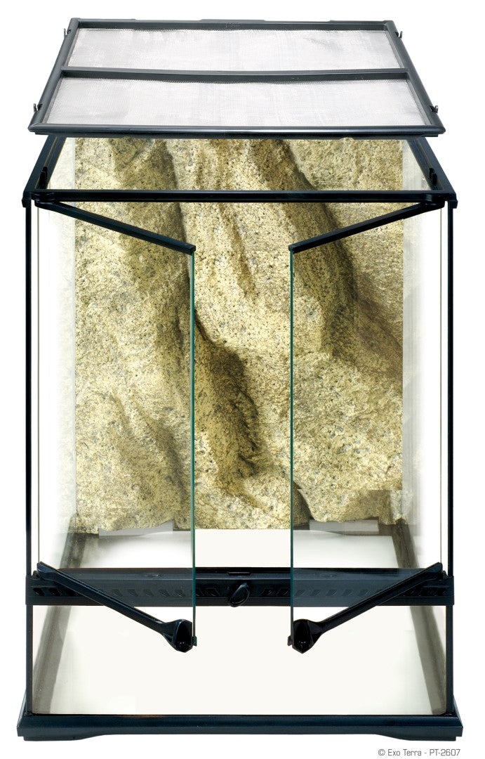 レイアウト用品 EXO TERRA GLASS TERRARIUM 4630 Exo Terra Glass Terrarium with Escape-Proof Doors for Reptiles