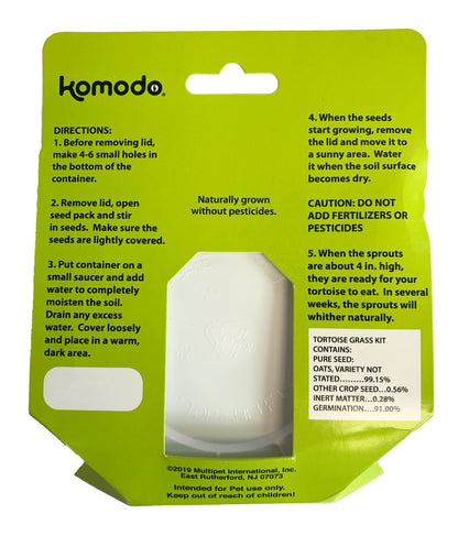 Komodo Tortoise Grass Seed Kit