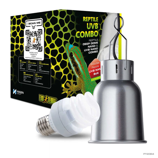 Exo Terra Deep Dome Fixture and UVB Combo NANO