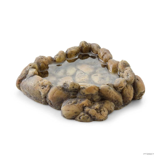 Corner Pebble Water Dish
