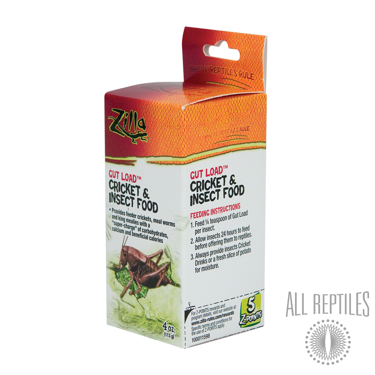 Rzilla Gut Load Cricket & Insect Food