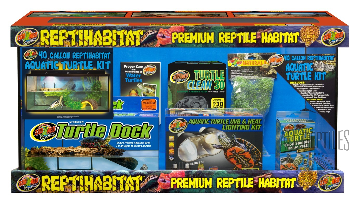 ZM 40G Repti Habitat Aquatic Turtle Kit - Starter Kits - Supplies